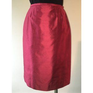 Dana Buchman NOT KOHL'S skirt silk shantung sz 6